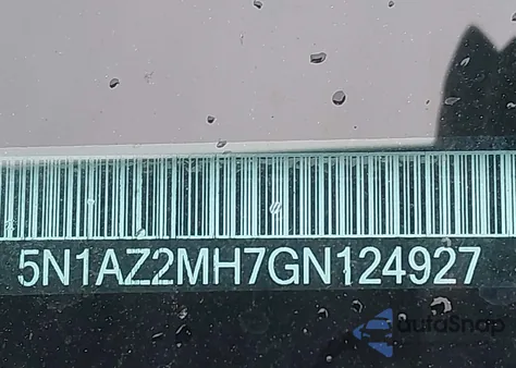 2016 Nissan Murano Platinum/S/Sl/Sv from USA, damaged, VIN 5N1AZ2MH7GN124927